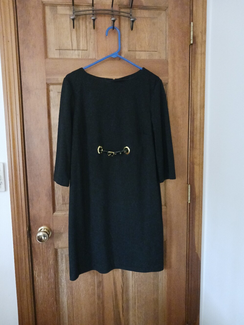 Black AGB Jersey Dress, Flattering, Comfortable, Versatile Size 16